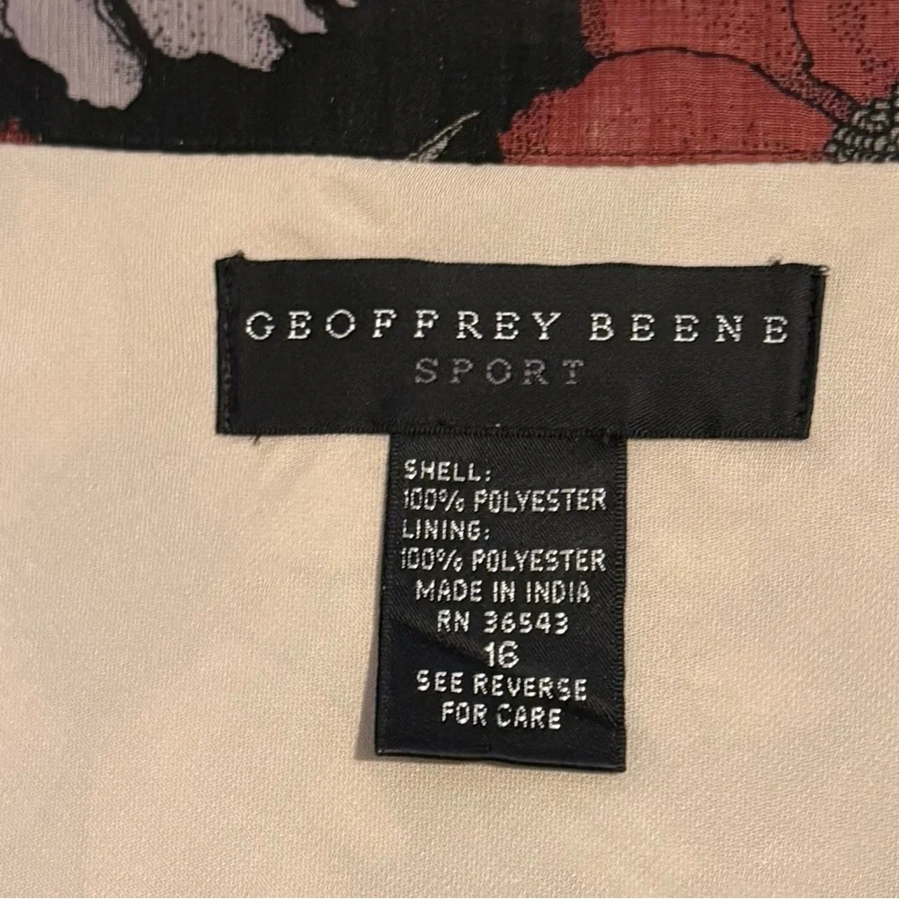 Geoffrey Beene Floral Pencil Skirt - Black, Red, Purple - Picture 5 of 5